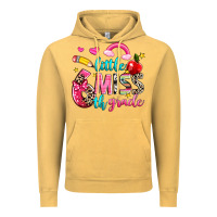 Vintage Mustard little miss sixth grade Vintage Hoodie - NancyCooperArtShop