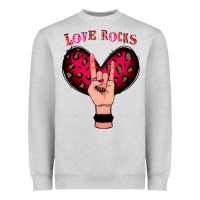 Heather Grey Love Rocks Heavyweight Sweatshirt - Bettercallsaul