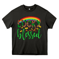 Asphalt Western St. Patrick's Rainbow Lucky And Blessed Heavy Core Tee - Artiststas