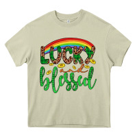 Mossy Western St. Patrick's Rainbow Lucky And Blessed Heavy Core Tee - Artiststas