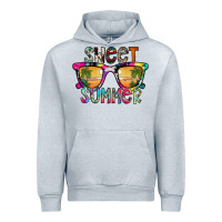 Heather Grey Sweet Summer Urban Hoodie - CowhideDigitalArt