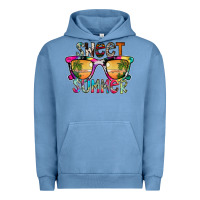 Pigment Pebble Blue Sweet Summer Urban Hoodie - CowhideDigitalArt
