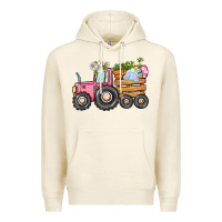 Tofu Easter bunny tractor Premium Hoodie - CowGirlArtShop