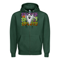Sports Green spooky spooky spooky Zipper Hoodie - CowGirlArtShop