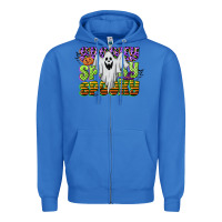 True Royal spooky spooky spooky Zipper Hoodie - CowGirlArtShop