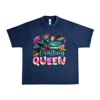 Navy crafting queen Urban Heavy Tee - JahusDesignShop