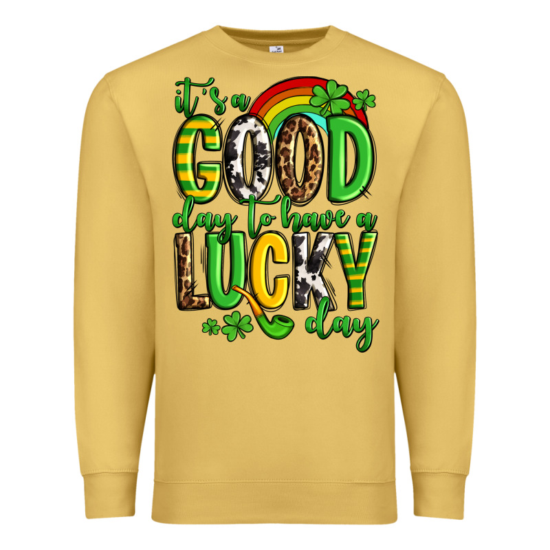St. Patrick's It's A Good Day To Have A Lucky Day Premium Sweatshirt by OliviaCreatesArt | Teevron