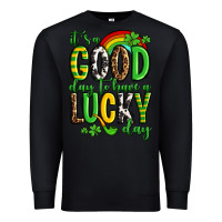 Black St. Patrick's It's a good day to have a lucky day Premium Sweatshirt - OliviaCreatesArt