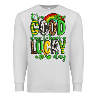 Dove Grey St. Patrick's It's a good day to have a lucky day Premium Sweatshirt - OliviaCreatesArt