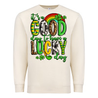 Sandshell St. Patrick's It's a good day to have a lucky day Premium Sweatshirt - OliviaCreatesArt