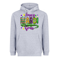 Heather Grey happy mardi gras alligator olivia Heavyweight Hoodie - OliviaCreatesArt