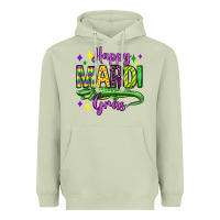 Matcha happy mardi gras alligator olivia Heavyweight Hoodie - OliviaCreatesArt