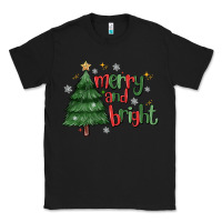 Black Merry And Bright Classic Tee - MaliasSmallBusiness