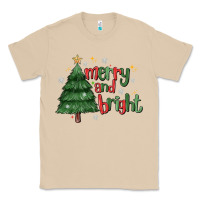 Mushroom Merry And Bright Classic Tee - MaliasSmallBusiness