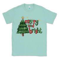 Seafoam Merry And Bright Classic Tee - MaliasSmallBusiness