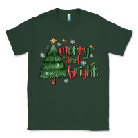 Sports Green Merry And Bright Classic Tee - MaliasSmallBusiness