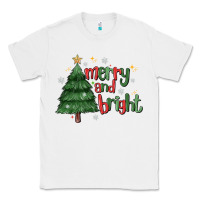 White Merry And Bright Classic Tee - MaliasSmallBusiness