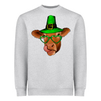 St Patricks Day Cow Heavyweight Sweatshirt | Teevron