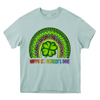 Arona Happy St. Patrick's Day Shamrock Rainbow Heavy Core Tee - Artiststas