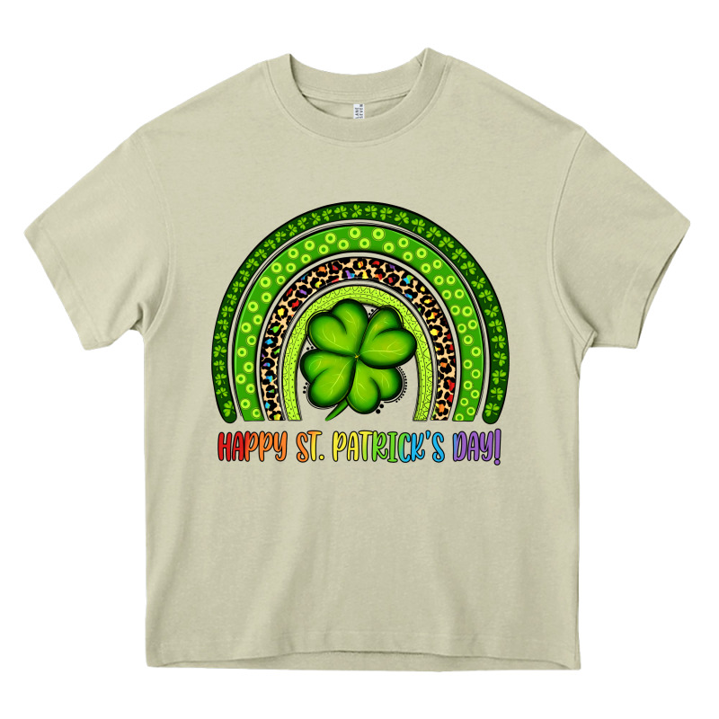 Happy St. Patrick's Day Shamrock Rainbow Heavy Core Tee by Artiststas | Teevron