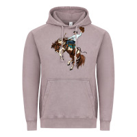 Vintage Zinc american paint horse rodeo cowboy Vintage Hoodie - MaliasSmallBusiness