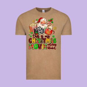 This Is My Christmas Movie Watching Blanket Vintage Tee Designed By Maliassmallbusiness