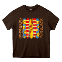 Chocolate Brown softball  brushstrokes Heavy Core Tee - AdoDesignShop