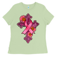 Matcha breast cancer cross Ladies Tee - AdoDesignShop