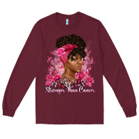 Burgundy stronger than cancer Long Sleeve Tee - Artiststas