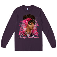 Plum stronger than cancer Long Sleeve Tee - Artiststas
