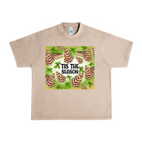 French Oak tis the season christmas tree cake Urban Heavy Tee - MaliasSmallBusiness