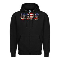 Black usps 4th of july Zipper Hoodie - CowGirlArtShop