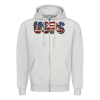 Dove Grey usps 4th of july Zipper Hoodie - CowGirlArtShop