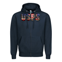 Navy usps 4th of july Zipper Hoodie - CowGirlArtShop