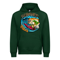 Forest Green Summer Vibes Urban Hoodie - CowhideDigitalArt