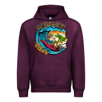 Mauve Wine Summer Vibes Urban Hoodie - CowhideDigitalArt