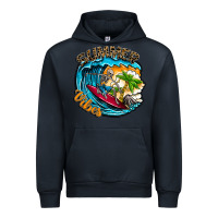Navy Summer Vibes Urban Hoodie - CowhideDigitalArt