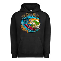 Pigment Black Summer Vibes Urban Hoodie - CowhideDigitalArt