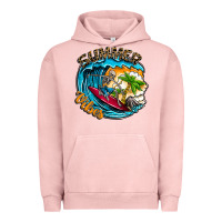 Pigment Salmon Summer Vibes Urban Hoodie - CowhideDigitalArt
