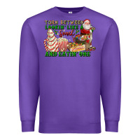 Purple torn between lookin like a snack and eatin one Premium Sweatshirt - FaDigitalArtStudio