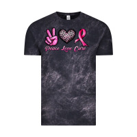 Cloud Black peace love cure Vintage Tee - JahusDesignShop