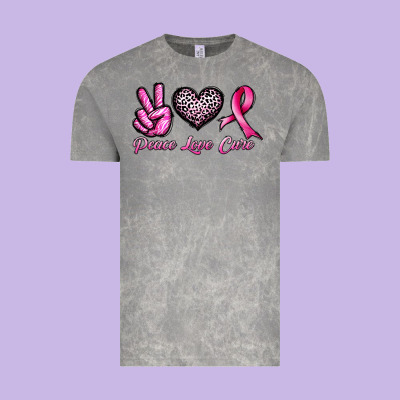 Peace Love Cure Vintage Tee Designed By Jahusdesignshop