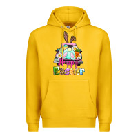 Lemon Bunny Happy Easter truck Premium Hoodie - CowGirlArtShop