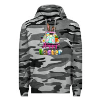 Slate Camo Bunny Happy Easter truck Premium Hoodie - CowGirlArtShop