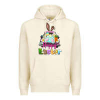 Tofu Bunny Happy Easter truck Premium Hoodie - CowGirlArtShop
