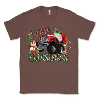 Chestnut Merry Christmas Monster Truck Classic Tee - MaliasSmallBusiness