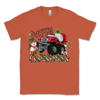 Copper Merry Christmas Monster Truck Classic Tee - MaliasSmallBusiness