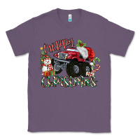 Lavender Merry Christmas Monster Truck Classic Tee - MaliasSmallBusiness