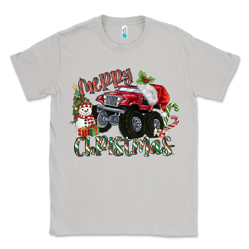 Merry Christmas Monster Truck Classic Tee by MaliasSmallBusiness | Teevron