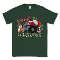 Sports Green Merry Christmas Monster Truck Classic Tee - MaliasSmallBusiness